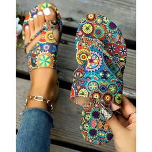 Bohemian Flip Flops Multicolor size 8